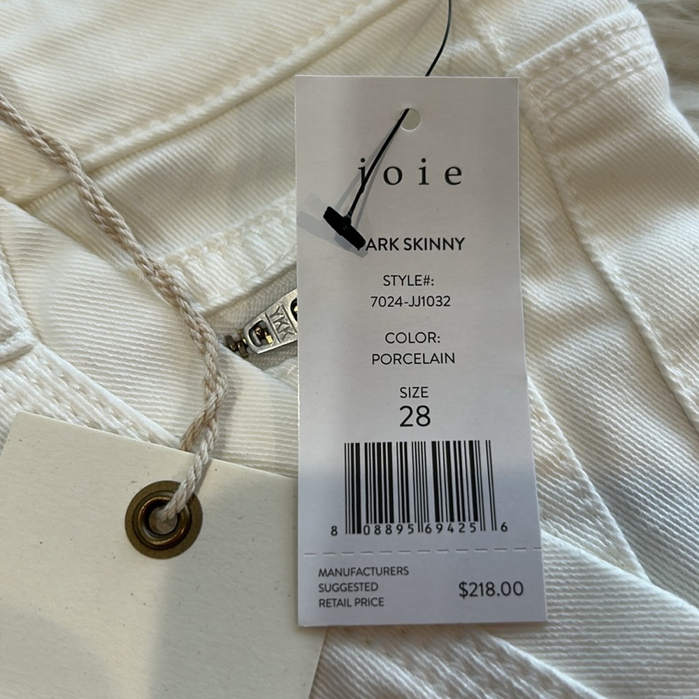 NWT JOIE Jeans Park Skinny Porcelain 28 - Picture 13 of 15